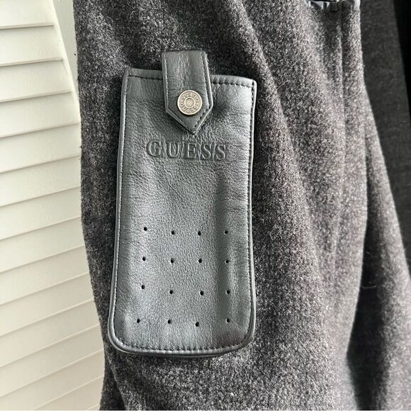 Vintage Guess Men’s Heavy Genuine Leather Jacket with Removable Lining - Picture 8 of 11